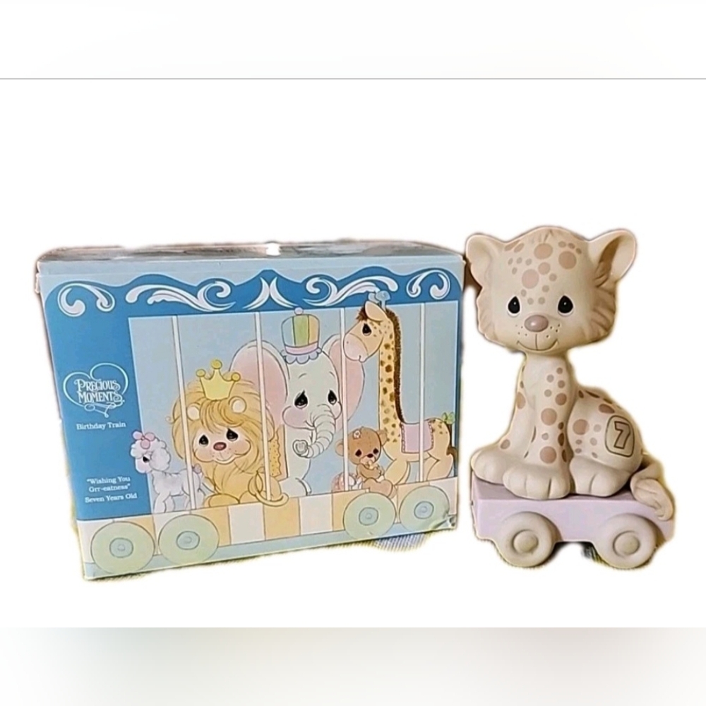 Precious Moments Wishing You Grr-eatness Age Seven Tiger Porcelain Figurine